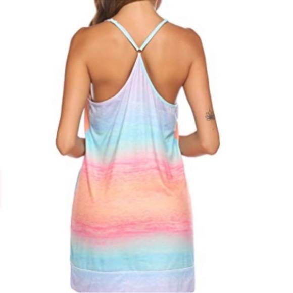 Sleeveless Nightgown V Neck Sleepwear Soft Pajama Dress Short Nightdress - Picture 4 of 5